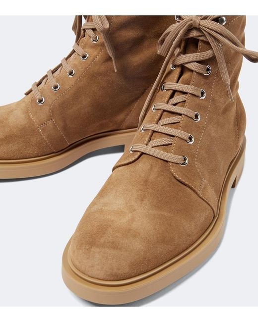 Gianvito Rossi Brown Richard Suede Desert Boots for men
