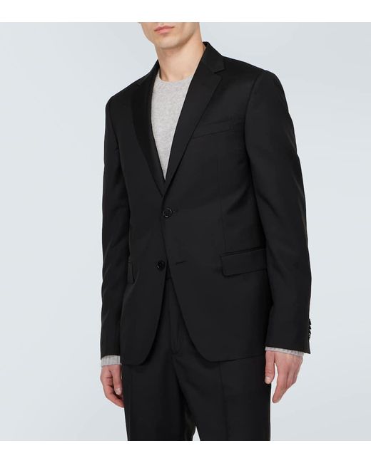 Zegna Anzug Aus Wolle Und Mohair in Black für Herren