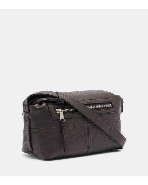 Lemaire Black Gear Mini Leather Shoulder Bag
