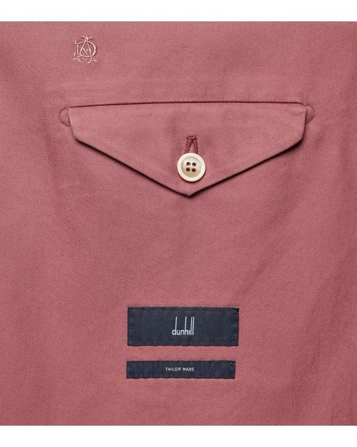 Dunhill Red Cavendish Cotton Blazer for men