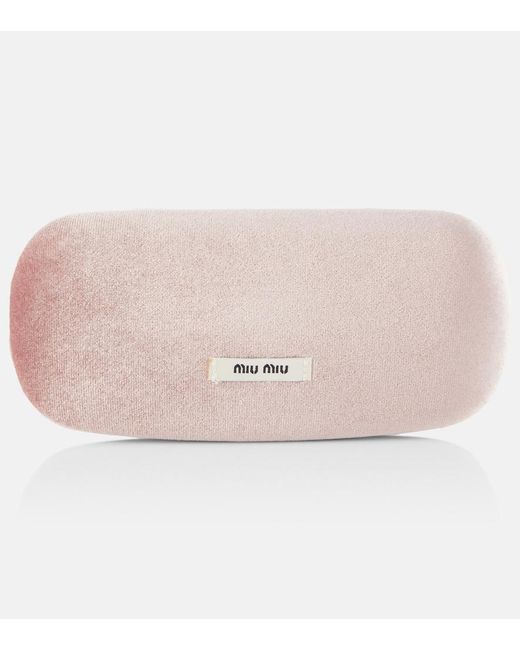 Miu Miu Black Rectangular Sunglasses