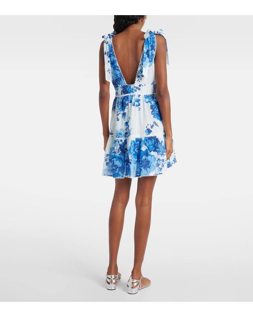 Poupette Blue Minikleid Cara Aus Baumwolle