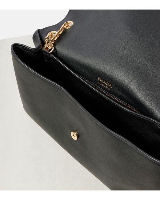 Prada Black Medium Leather Shoulder Bag