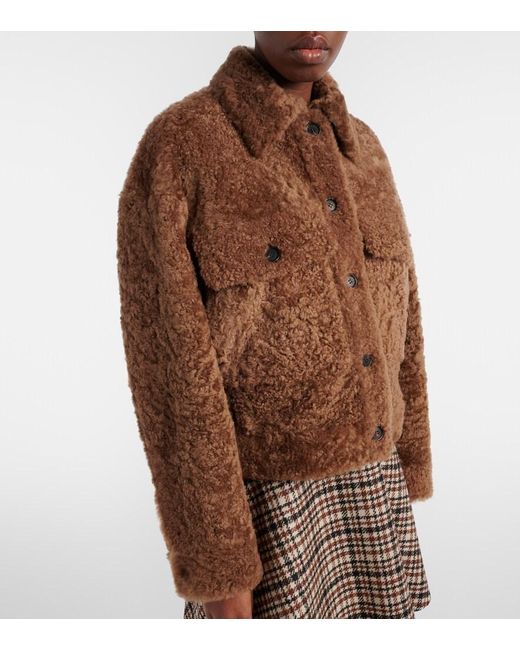 Brunello Cucinelli Brown Shearling Jacket