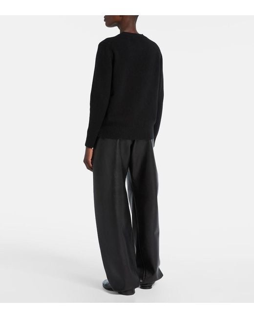 Givenchy Black Logo Wool And Cashmere Sweater