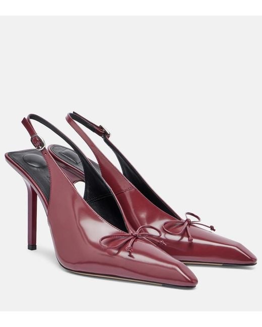 Jacquemus Pink Cubisto 100 Leather Slingback Pumps
