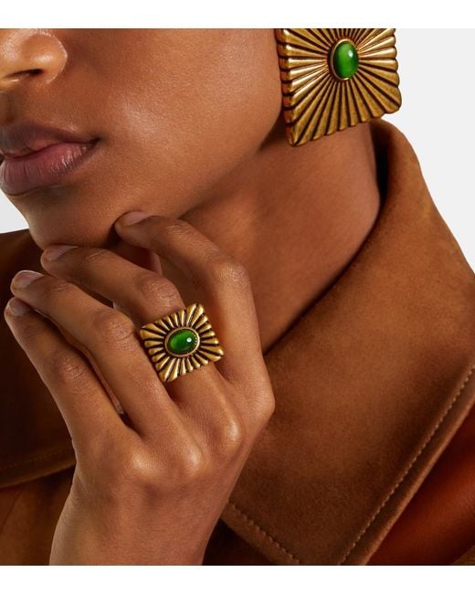Versace White Circe Ring