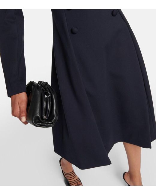 Dorothee Schumacher Blue Off-Shoulder Midi Dress