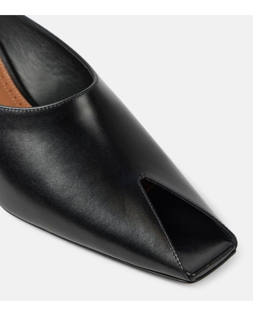 Alaïa Black 55 Leather Mules