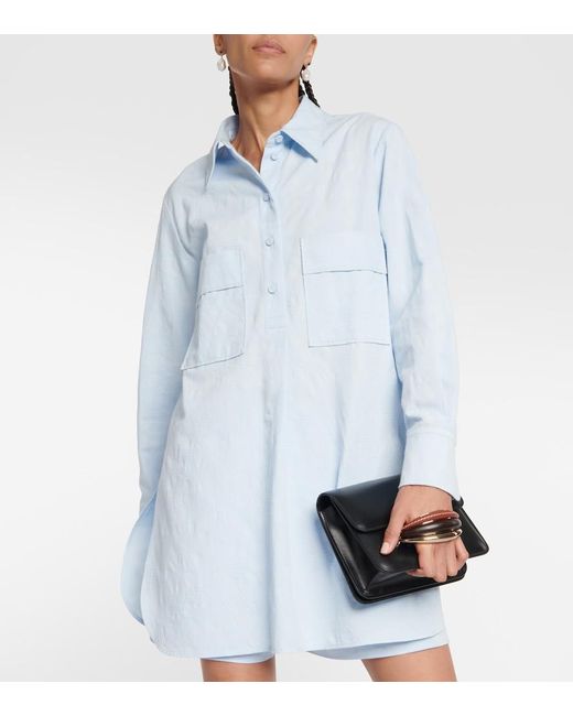 Chloé Blue Renaissance Pique Jacquard Shirt