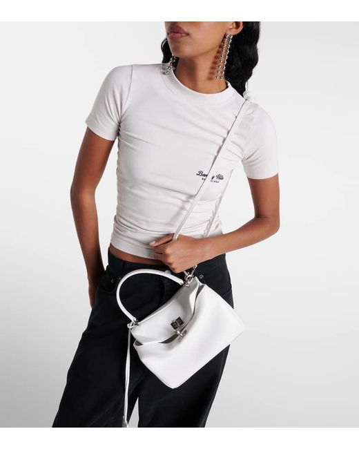 Balenciaga White Tote Rodeo Mini Aus Leder