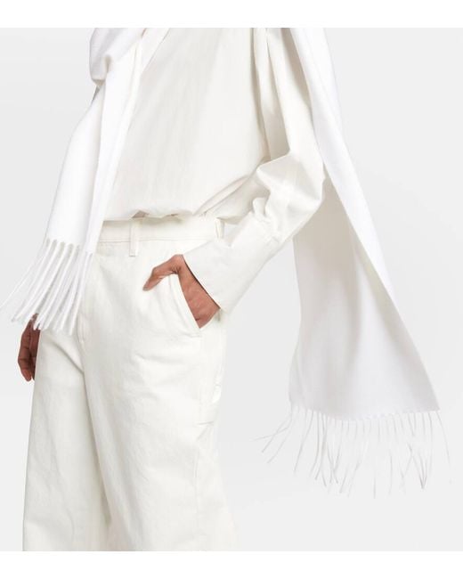 Sciarpa Victoire di The Row in White