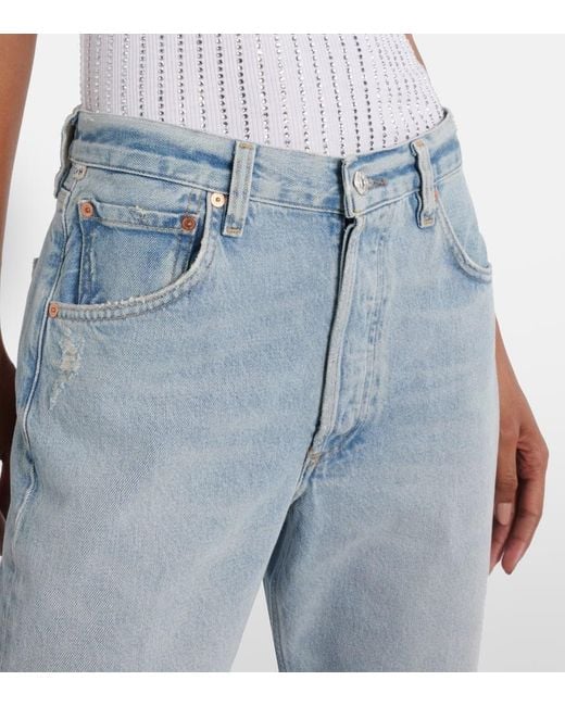 Citizens of Humanity Blue Winslow Cropped Straight Jeans