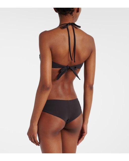 Brunello Cucinelli Black Monili Bikini Bottoms