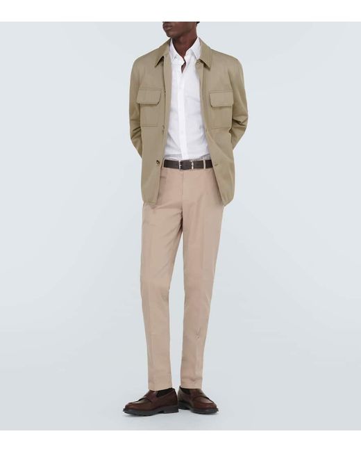 Loro Piana Natural Sanda Cotton-Blend Overshirt for men