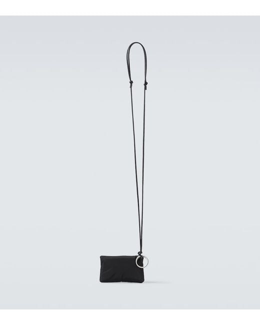 Saint Laurent White Fabric Crossbody Mini Bag for men