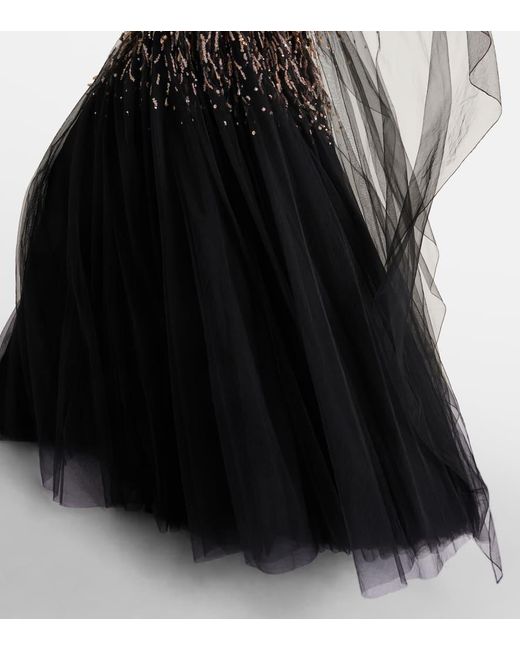 Vestido de fiesta Ursula con cristales Jenny Packham de color Black