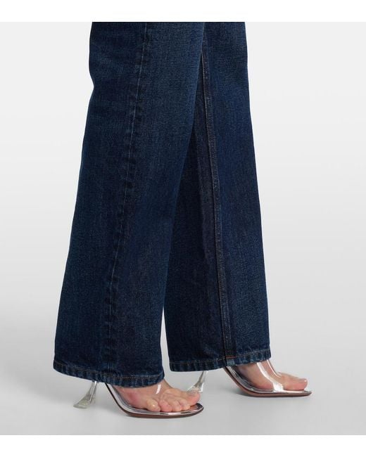 Jean Paul Gaultier Blue Curved Bootcut Jeans