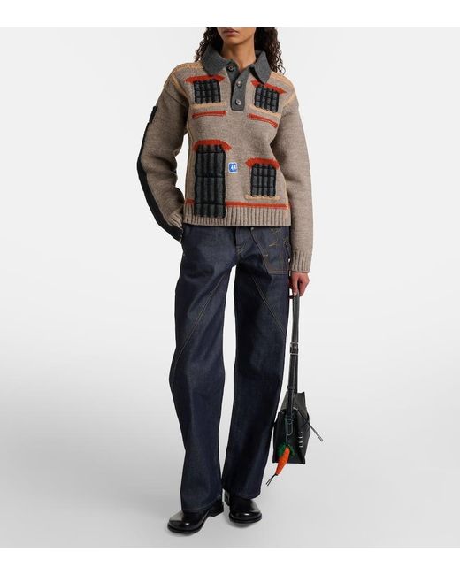 J.W. Anderson Black Chelsea Boots Aus Leder