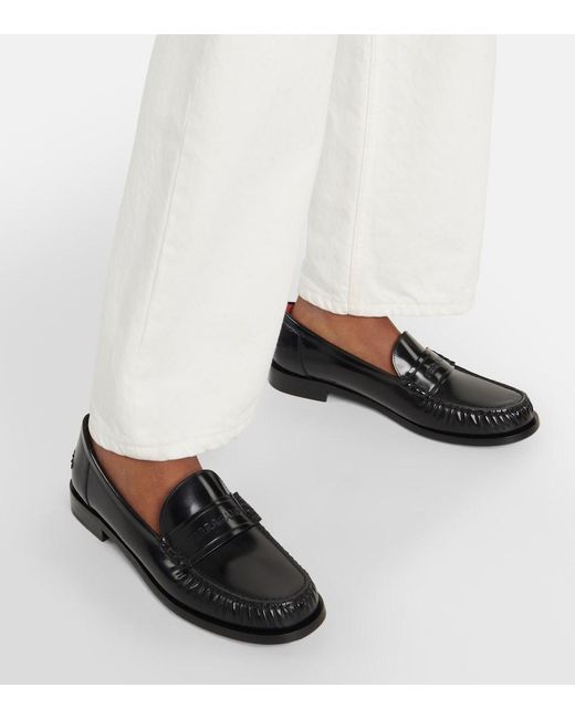 Ferragamo Black Ferragamo Irina Leather Moccasins