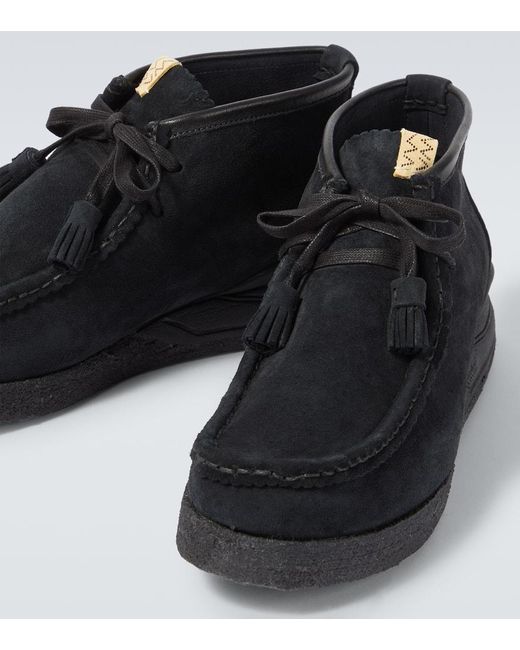 Visvim Mokassins Beuys Trekker-Folk Aus Veloursleder in Black für Herren