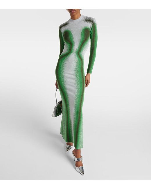 Y. Project Green Printed Knit Maxi Dress