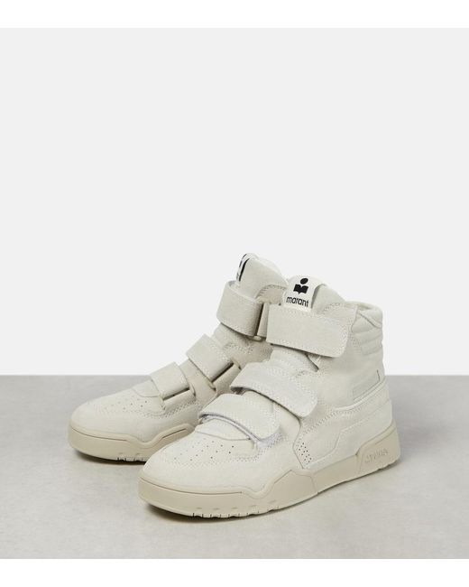 Isabel Marant White Oney High Suede High-top Sneakers