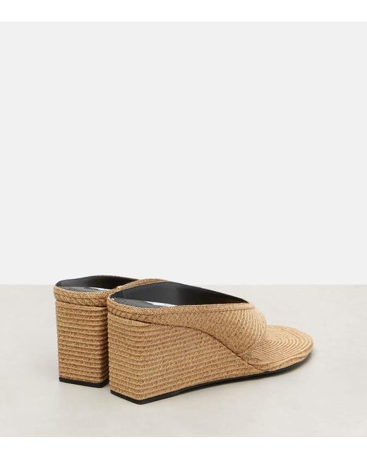 Alaïa Natural Wedge-Sandalen Cube 75