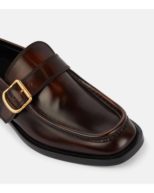 Dries Van Noten Brown Leather Loafers