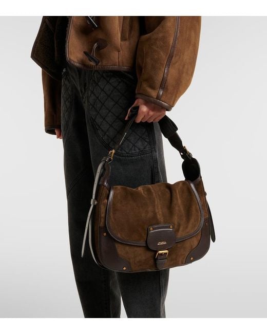 Borsa A Spalla Sierra di Isabel Marant in Brown