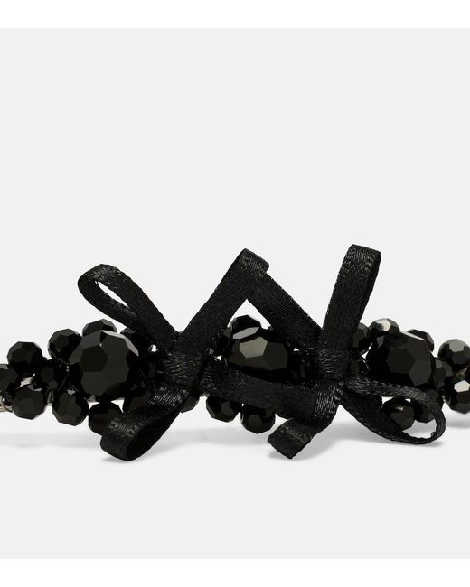 Simone Rocha Crystal-Embellished Hair Clip in Black | Lyst display picture 3