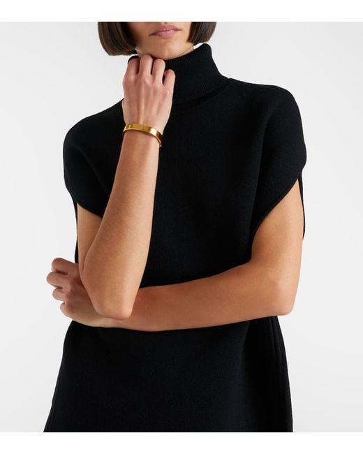 Totême  Black Top Aus Einem Wollgemisch