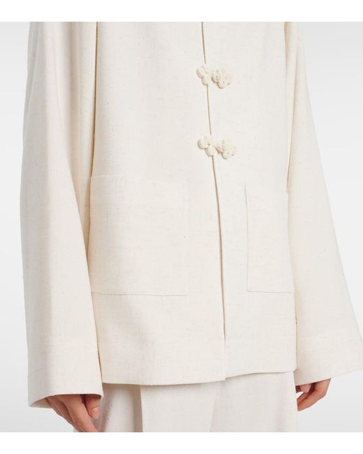 Rohe White Jacke Marie Aus Crepe
