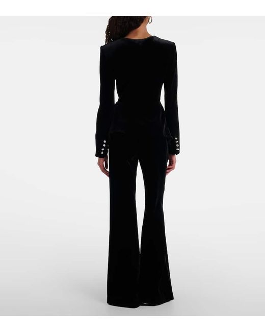 Roland Mouret Black Jacke Aus Samt