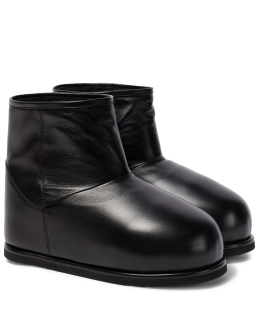 AMINA MUADDI Heidi Leather Ankle Boots in Black - Lyst