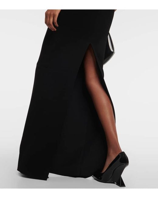 Monot Black Mid-rise Maxi Skirt