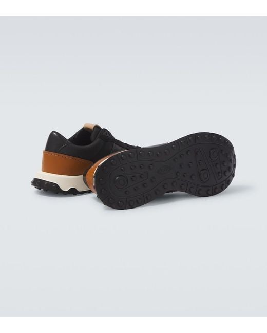 Tod's Black Leather Sneakers for men
