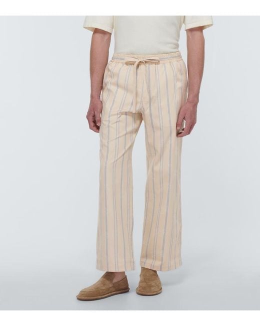 Commas Natural Floral Jacquard Pants for men