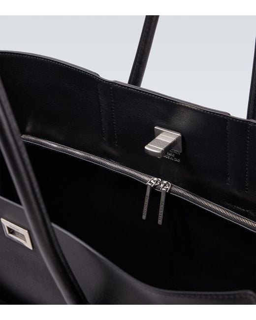 Balenciaga Black Bel Air Carry All Large Leather Tote Bag for men