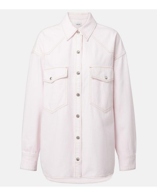 Agolde Pink Lotta Denim Overshirt