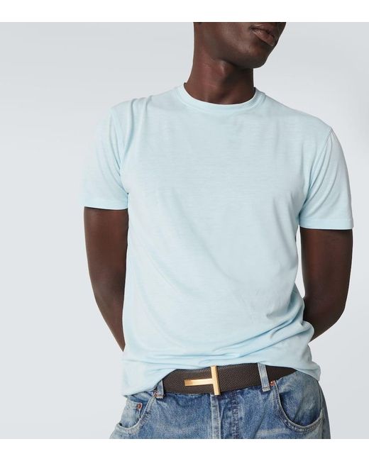 T-Shirt di Tom Ford in Blue da Uomo