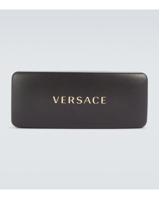 Versace Blue Medusa Oval Sunglasses for men