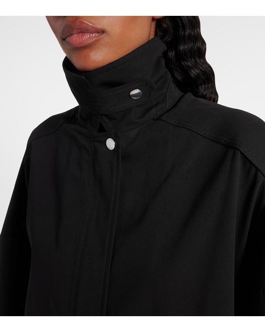 Totême  Black Oversized Cotton Coat