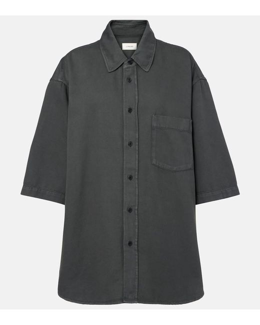Camicia Di Jeans Oversize di Lemaire in Black