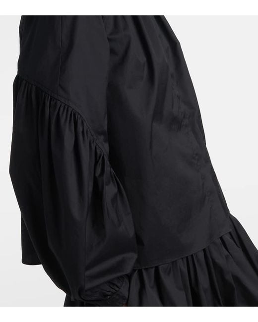 Ulla Johnson Black Bluse Rowena Aus Baumwolle