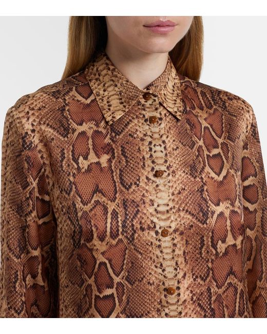 Camicia Hypnotic di Zimmermann in Brown