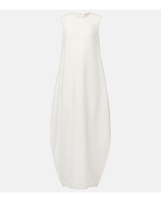Rohe White Maxikleid Aus Einem Seidengemisch