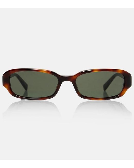 Saint Laurent Brown Sl 872 Erin Rectangular Sunglasses