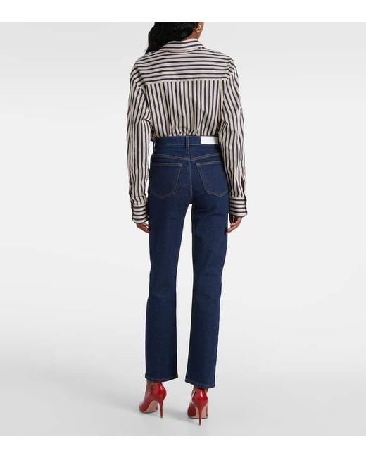 Re/done Blue 70S Straight Jeans