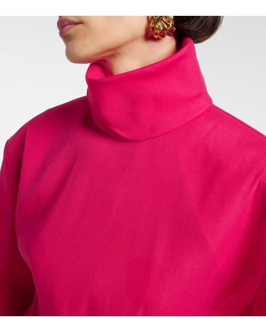 Abito Midi di Saint Laurent in Red